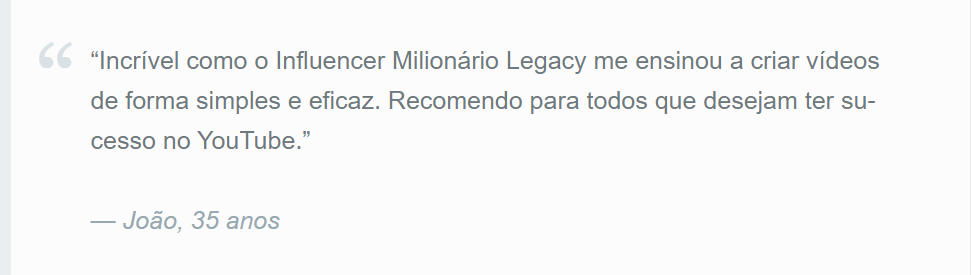 Influencer Milionario Legacy